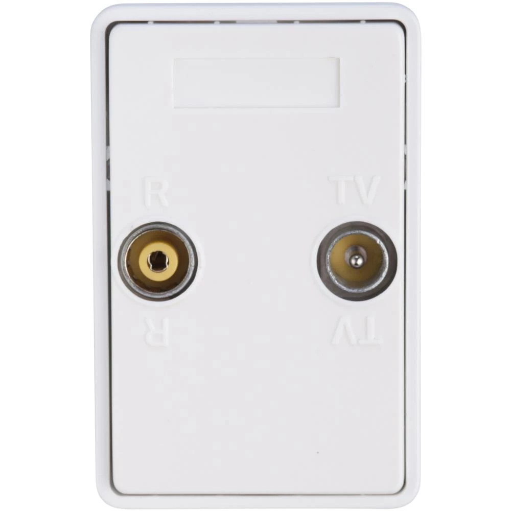 Antenneslutstikdåse tv/FM Antenneslutstikdåse tv/FM