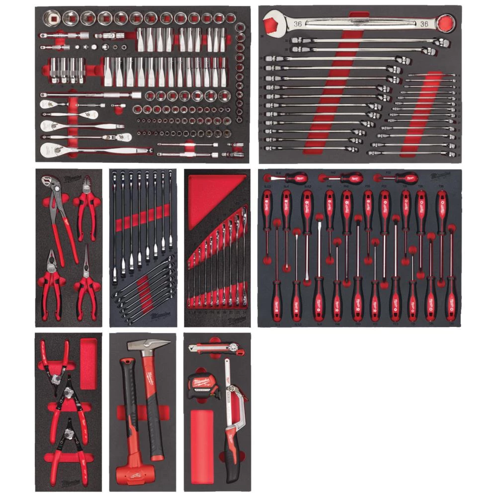 Værktøjsvogn m/7 skuffer og indhold 206 dele Værktøjsvogn m/7 skuffer og indhold 206 dele