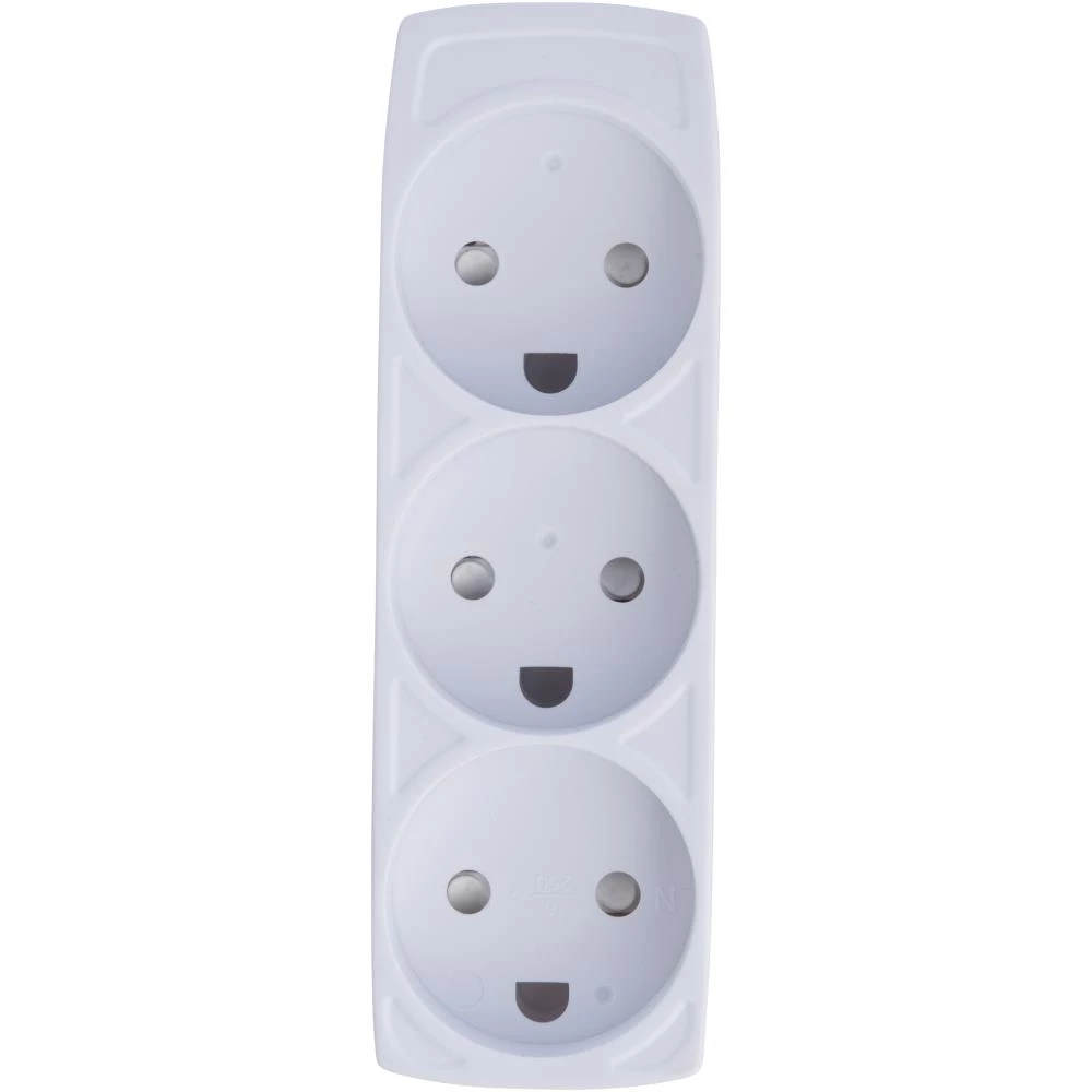 Stikdåse u/jord u/ledning hvid Stikdåse u/jord u/ledning hvid