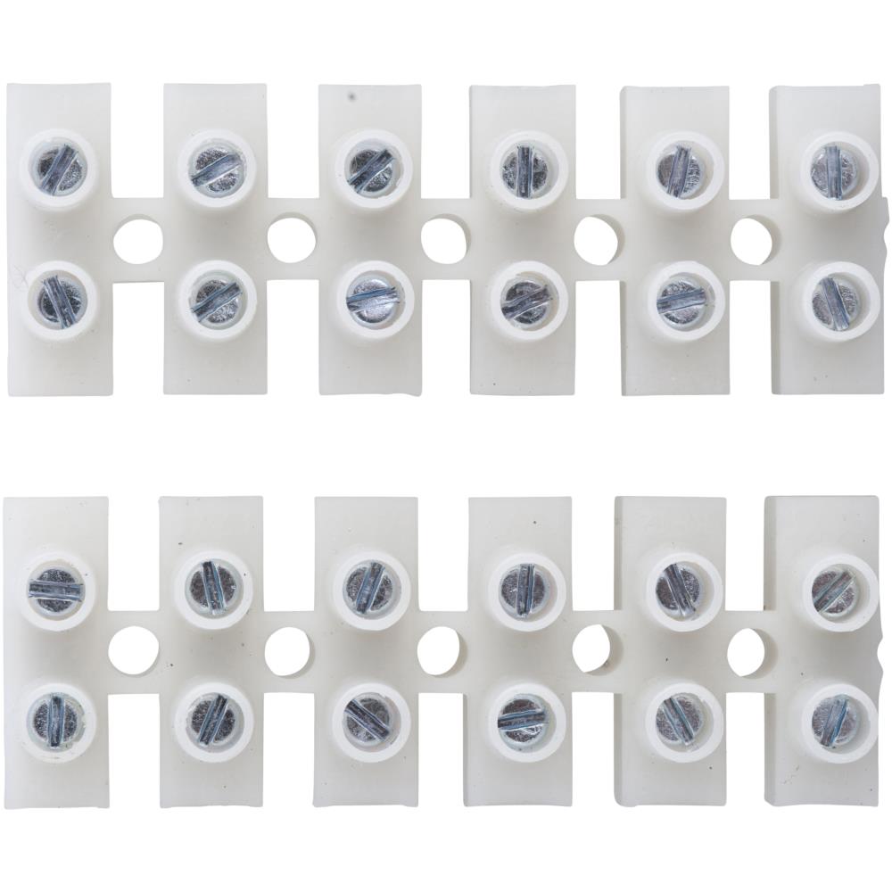 Klemrække 6-polet transparent, pk/2 Klemrække 6-polet transparent, pk/2