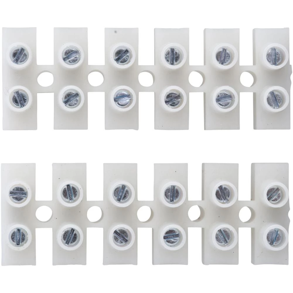 Klemrække 6-polet transparent, pk/2 Klemrække 6-polet transparent, pk/2