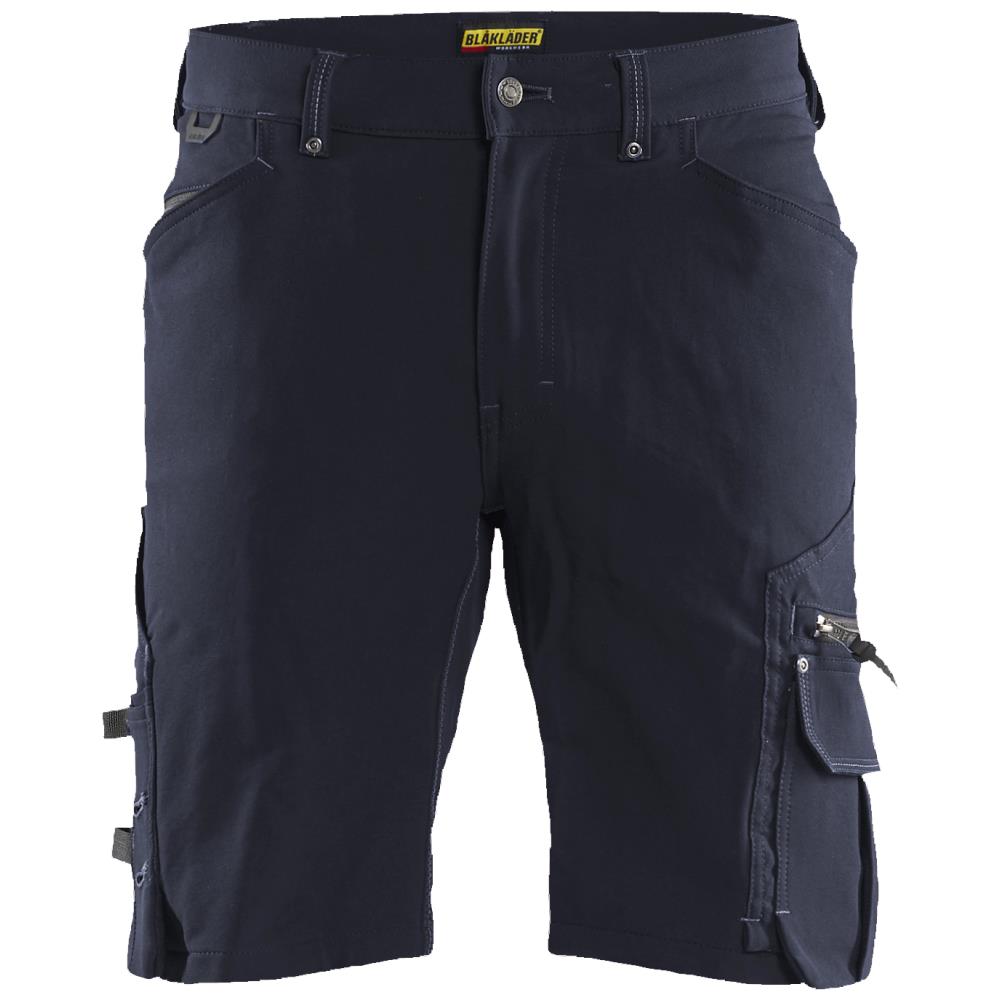 Håndværkershorts 1987 stretch mørk grå/sort C56 Håndværkershorts 1987 stretch mørk grå/sort C56