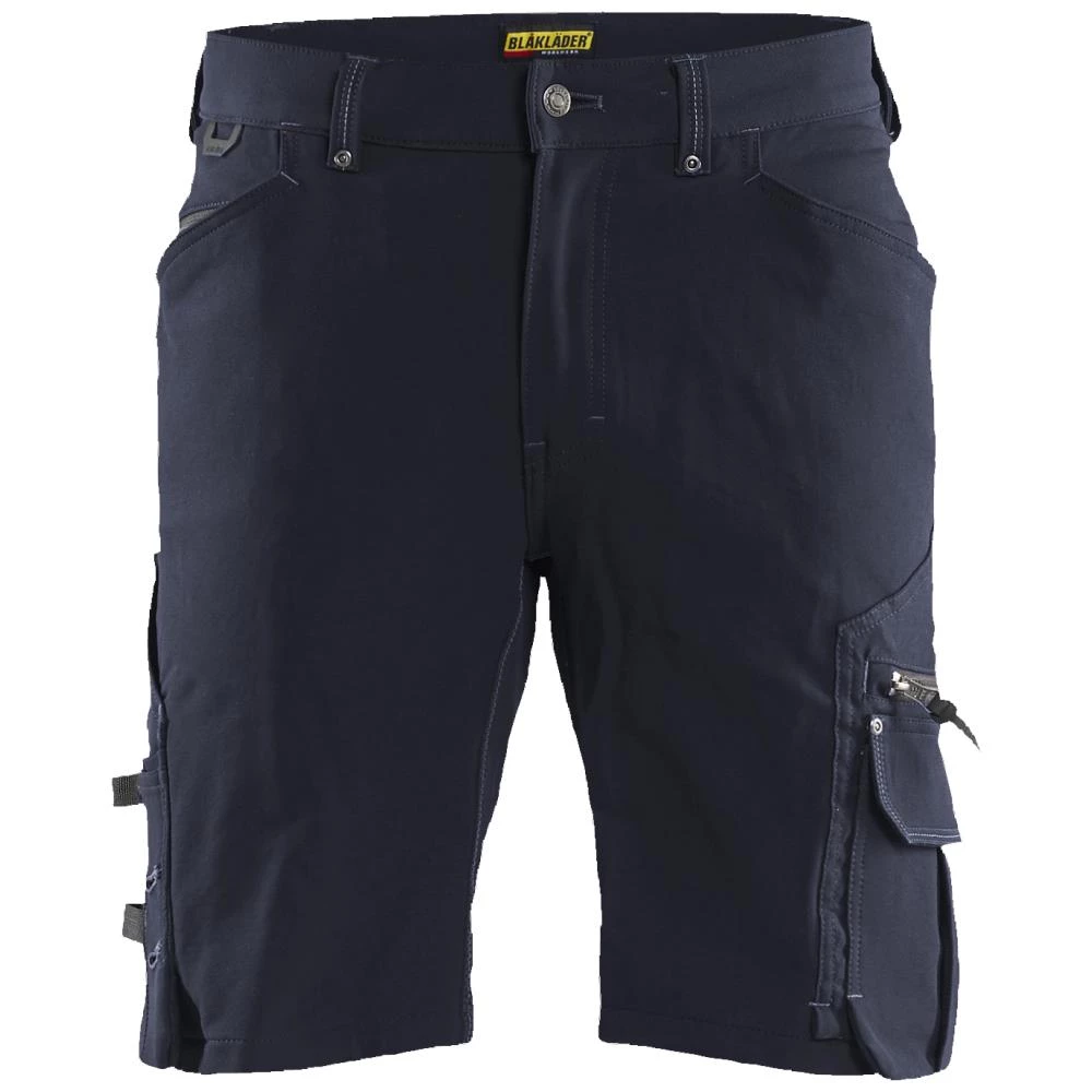 Håndværkershorts 1987 stretch mørk grå/sort C56 Håndværkershorts 1987 stretch mørk grå/sort C56