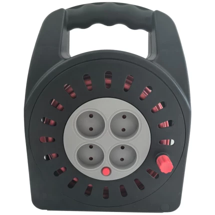 E-Line kabeltromle m/jord 4×udt. 230V/10A IP44 E-Line kabeltromle m/jord 4×udt. 230V/10A IP44