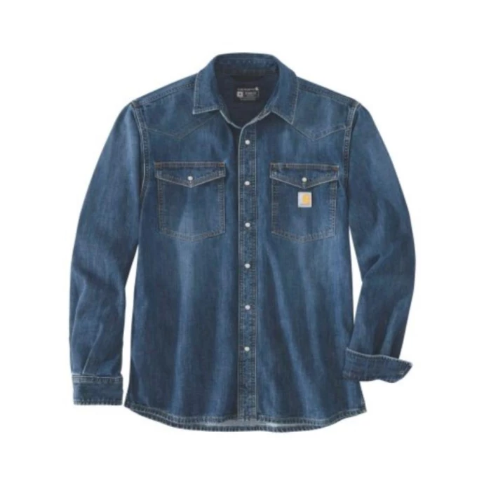 Carhartt denim skjorte blå str. S