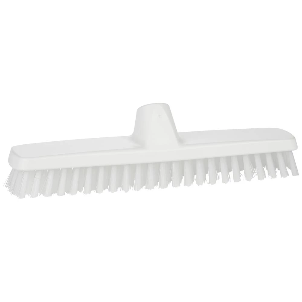 Gulvskrubbe 290mm, stive børster, hvid plast Gulvskrubbe 290mm, stive børster, hvid plast