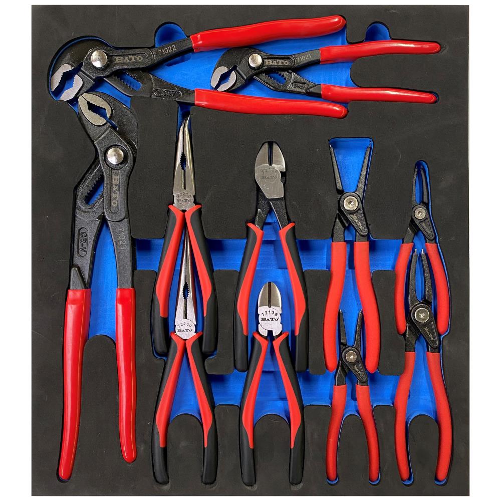 Tangsæt assorterede 11 stk EVA 2/3 Tangsæt assorterede 11 stk EVA 2/3