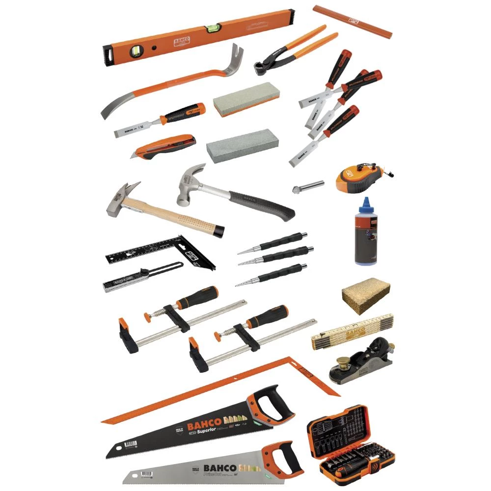 Bahco værktøjssæt for tømrerlærlinge Bahco værktøjssæt for tømrerlærlinge