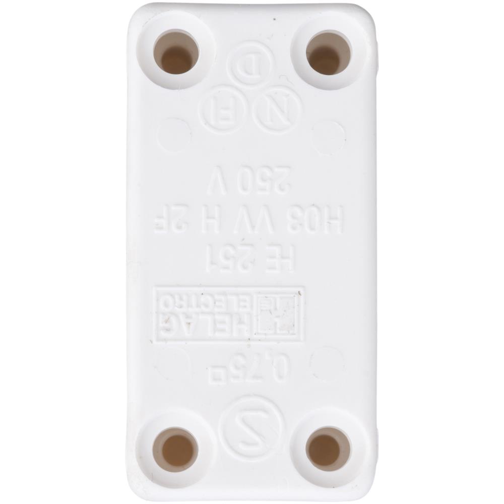 Ledningssamleboks t/2 el. 3 ledninger hvid Ledningssamleboks t/2 el. 3 ledninger hvid