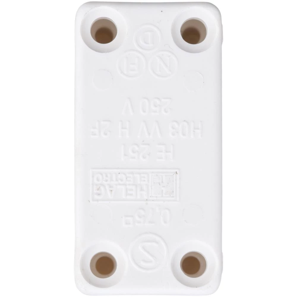 Ledningssamleboks t/2 el. 3 ledninger hvid Ledningssamleboks t/2 el. 3 ledninger hvid