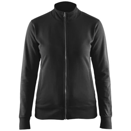 Sweatshirt 3372 full-zip dame sort 2XS