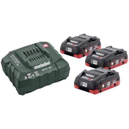 Batterisæt med 3×18V/4,0Ah LiHD + lader ACS 55
