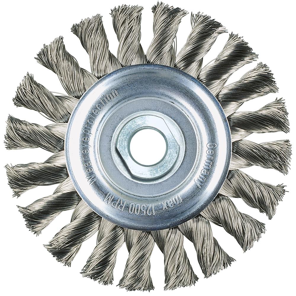Skivebørste snoet stål Skivebørste snoet stål