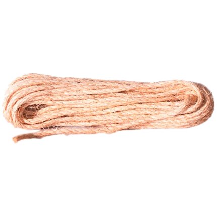Elastikreb hvid/blånisret 8mm 50m Sisalreb 3-slået natur 8mm 25m