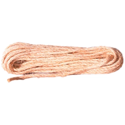 Elastikreb hvid/blånisret 8mm 50m Sisalreb 3-slået natur 8mm 25m