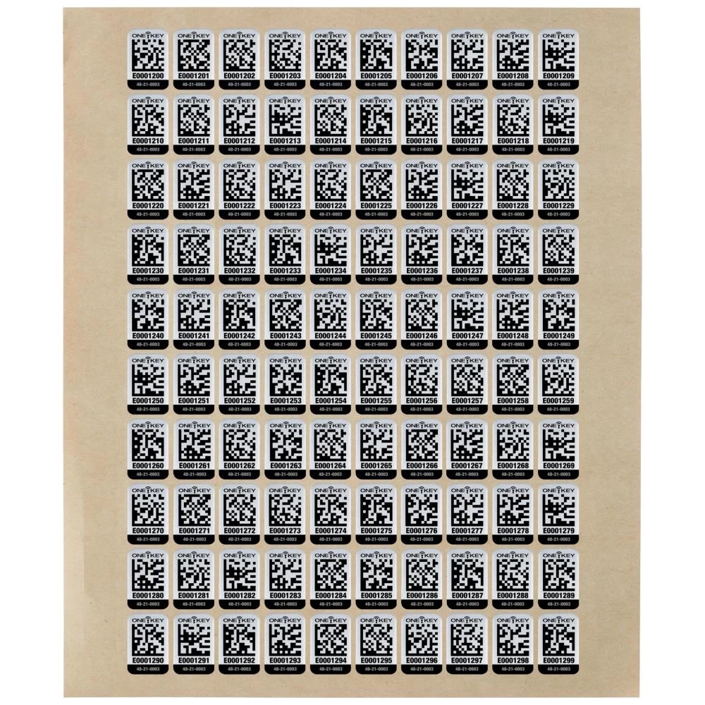 One-Key ID-mærker små t/metal AIDTSM-100, 100stk One-Key ID-mærker små t/metal AIDTSM-100, 100stk