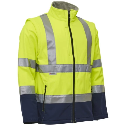 Arbejdsjakke 2-i-1 vandtæt 086103 grå/sort 5XL Arbejdsjakke 2-i-1 vandtæt 086103 grå/sort 5XL