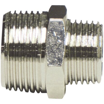 Nippelmuffe 1/2″×1/4″ forn.mes Nippelmuffe 1/2″×1/4″ forn.mes