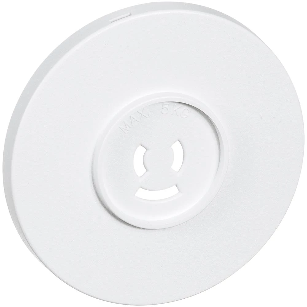 Afdækning t/lampestikudtag ø80 mm m/jord hvid Afdækning t/lampestikudtag ø80 mm m/jord hvid