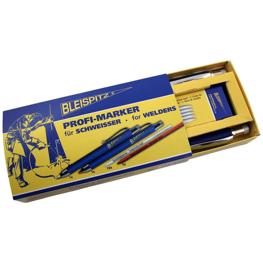 WldPro Profi-marker svejsesæt, blyanter og stifter WldPro Profi-marker svejsesæt, blyanter og stifter