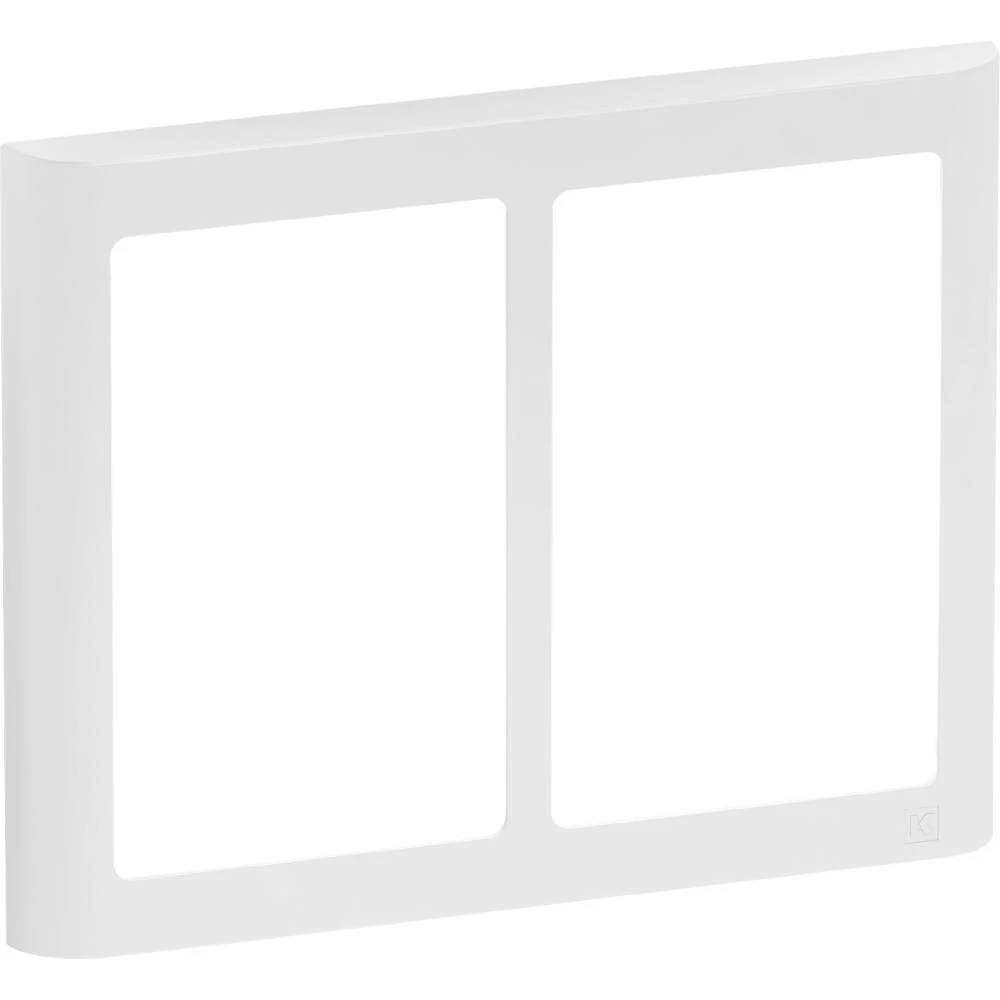 Ramme Fuga Soft 2×1,5 modul hvid Ramme Fuga Soft 2×1,5 modul hvid