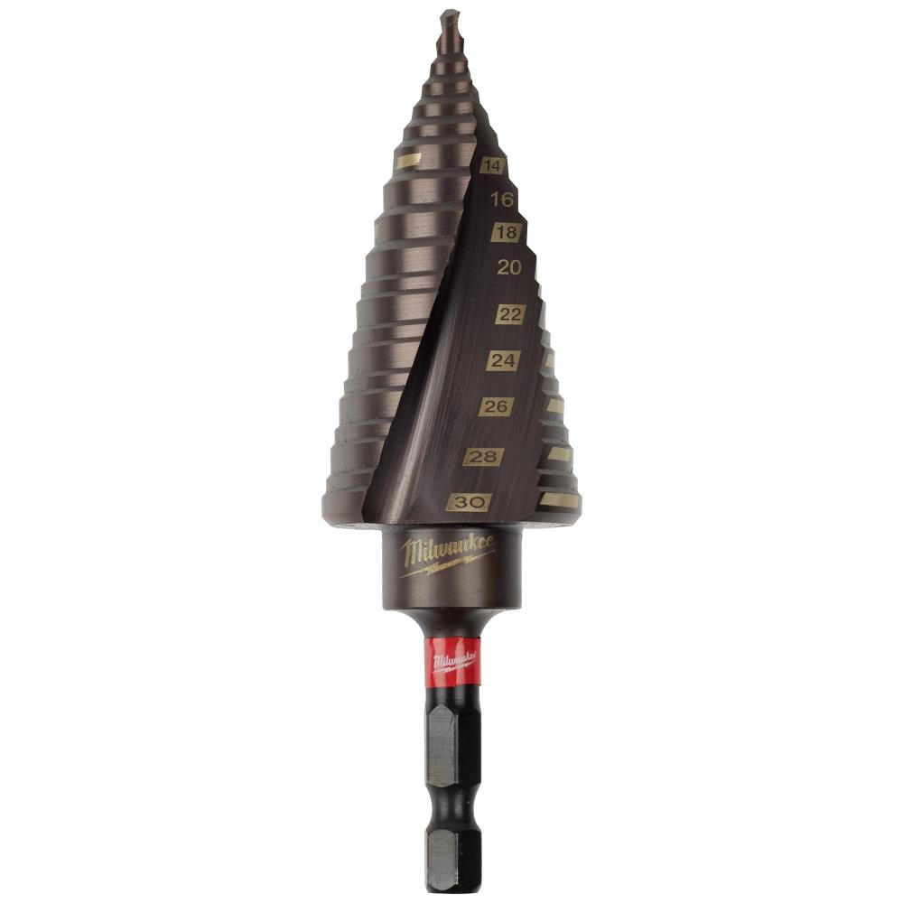 Trinbor TiAlN med 1/4″ 6kt skaft, 4-30mm, 12 trin Trinbor TiAlN med 1/4″ 6kt skaft, 4-30mm, 12 trin