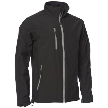 Softshelljakke vindtæt 117000 sort 4XL