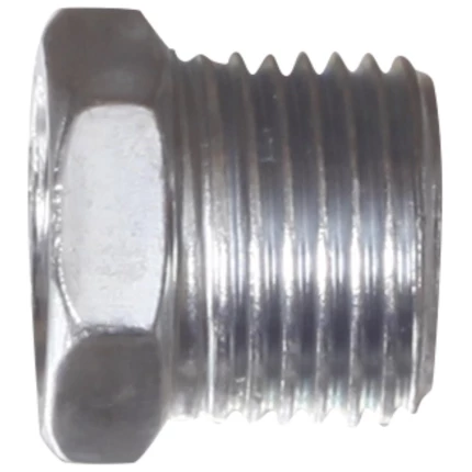 Nippelmuffe 1/4″×1/8″ forn.mes Nippelmuffe 1/4″×1/8″ forn.mes