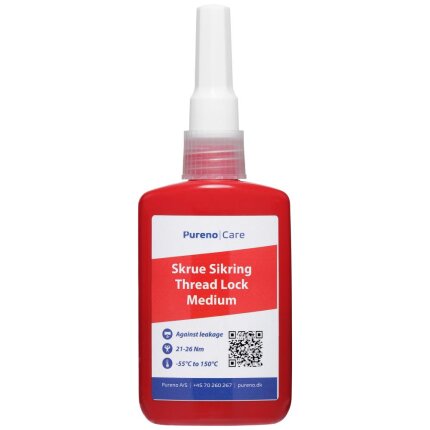 Pureno skruesikring medium 21-26Nm, 50ml