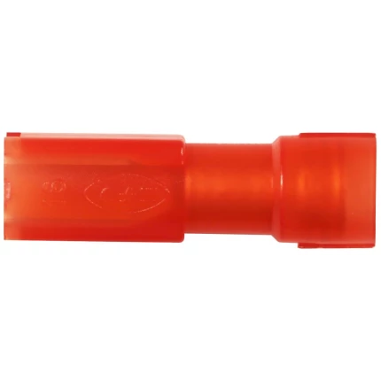 Spademuffe helisol. 0,5-1,5mm2 4,8×0,8 rød pk/100