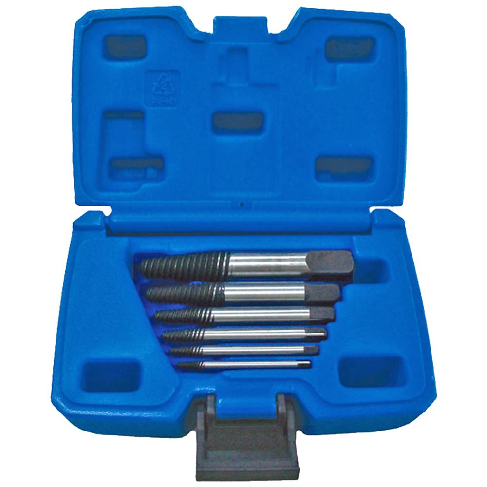 Skrueudtrækkersæt M3-M22 6 dele Skrueudtrækkersæt M3-M22 6 dele