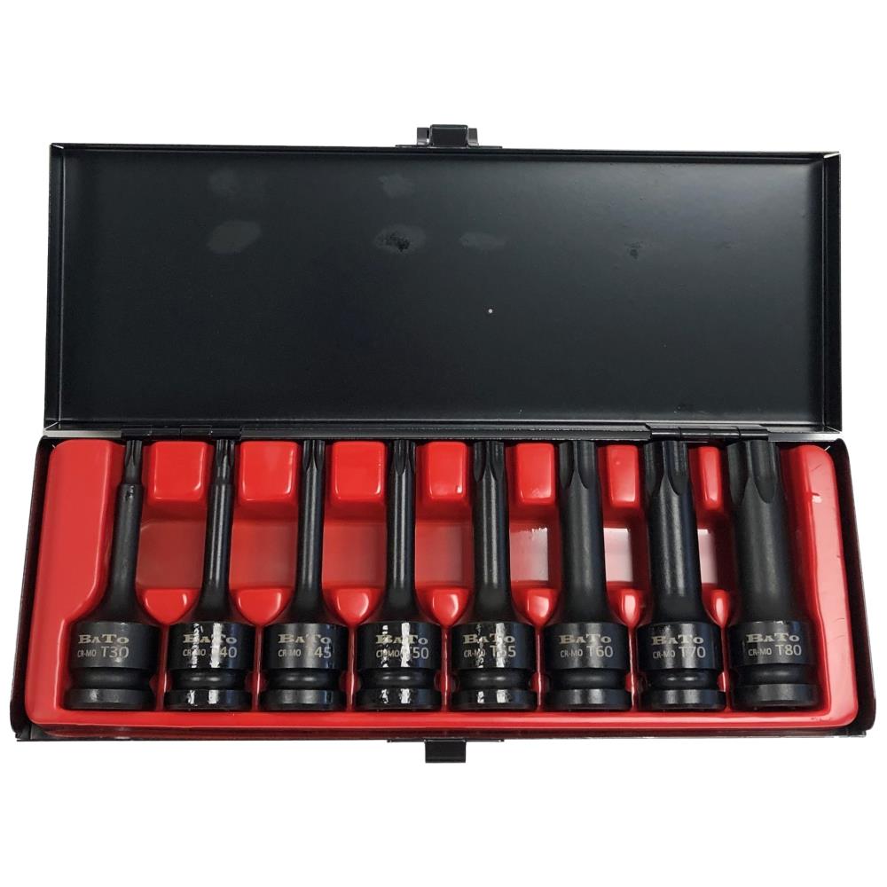 Krafttopsæt Torx 30-80 Krafttopsæt Torx 30-80