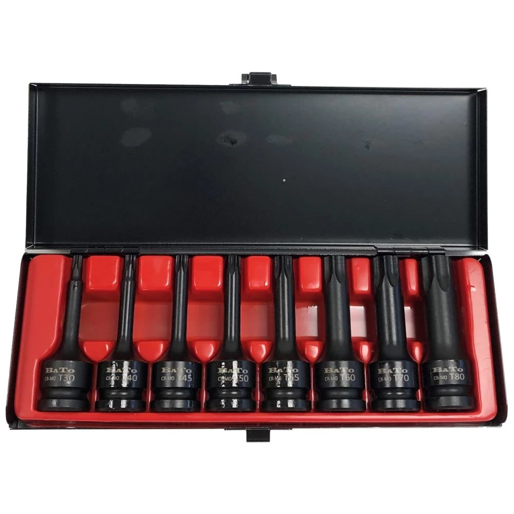 Krafttopsæt Torx 30-80 Krafttopsæt Torx 30-80