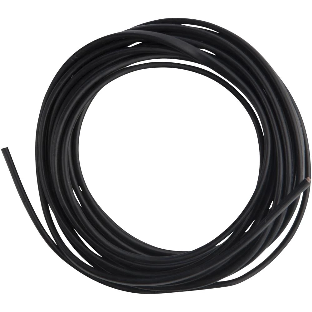 Plastkappeledning flad 2G0,75 mm² sort Plastkappeledning flad 2G0,75 mm² sort