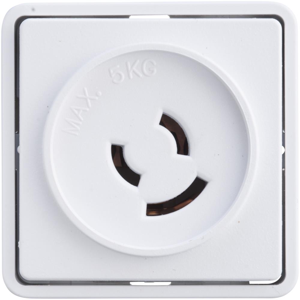 Lampestik Fuga m/jord 50×50 mm hvid Lampestik Fuga m/jord 50×50 mm hvid