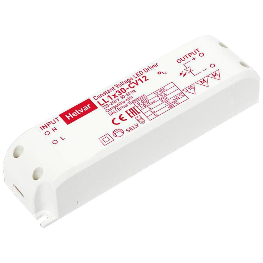 WrkPro strømfors. 230V AC/12V DC 30W t/maskinlys WrkPro strømfors. 230V AC/12V DC 30W t/maskinlys