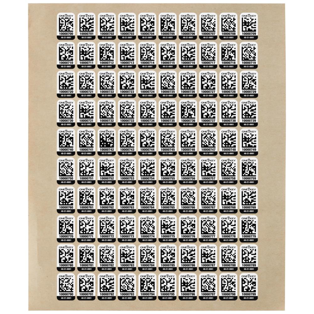 One-Key ID-mærker små t/plast AIDTSP-200, 200stk One-Key ID-mærker små t/plast AIDTSP-200, 200stk