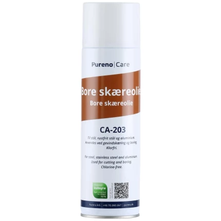 Pureno CA-203 bore-/skæreolie spray 500ml