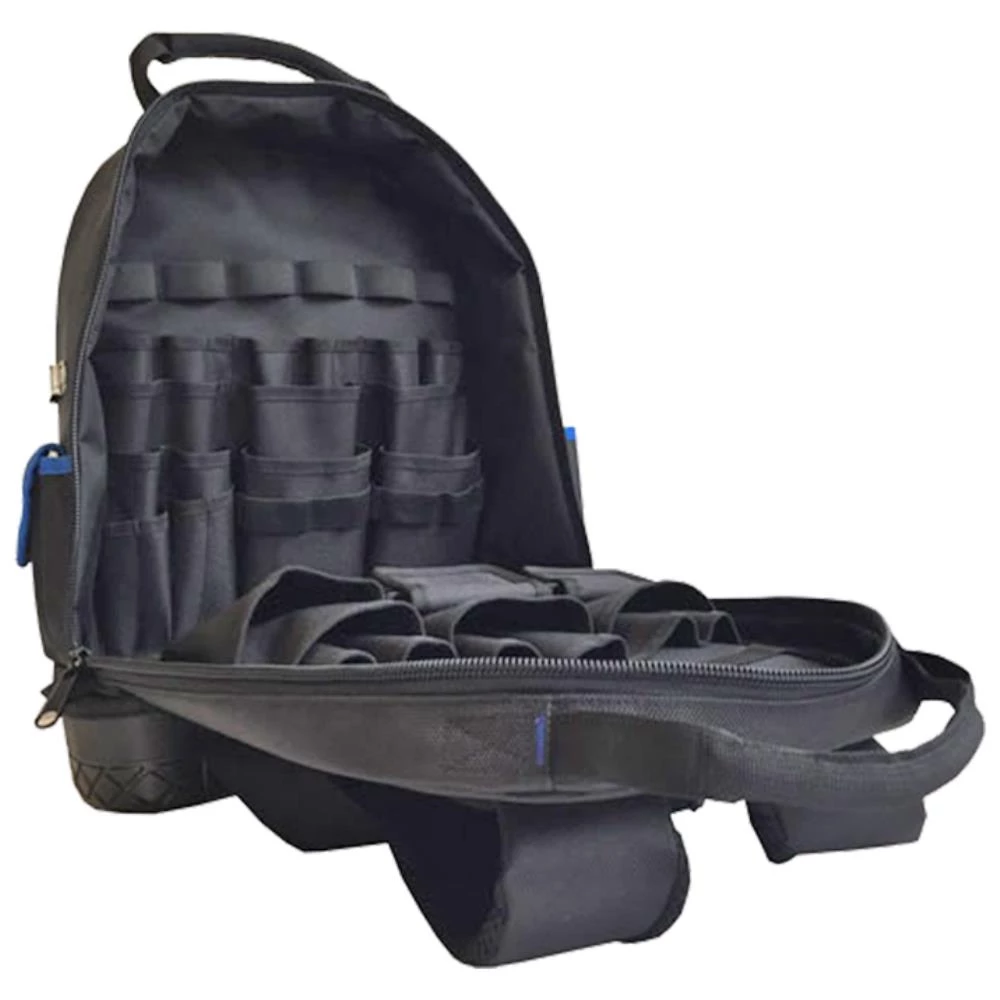 Værktøjs-rygsæk tekstil m/plastbund 46×36×18cm Værktøjs-rygsæk tekstil m/plastbund 46×36×18cm