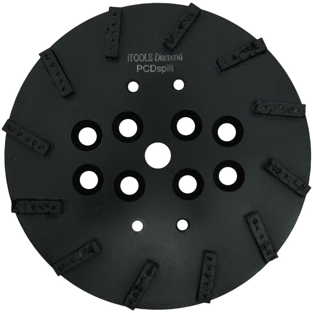 PCD slibeskive ø250mm PCDsplit sort PCD slibeskive ø250mm PCDsplit sort