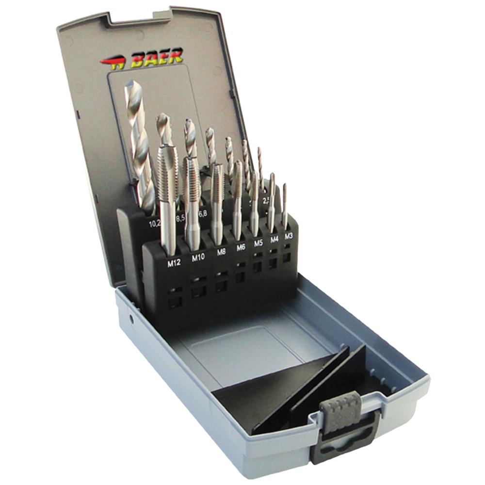 Baer spånbrydertapsæt m/bor M3-12 Baer spånbrydertapsæt m/bor M3-12