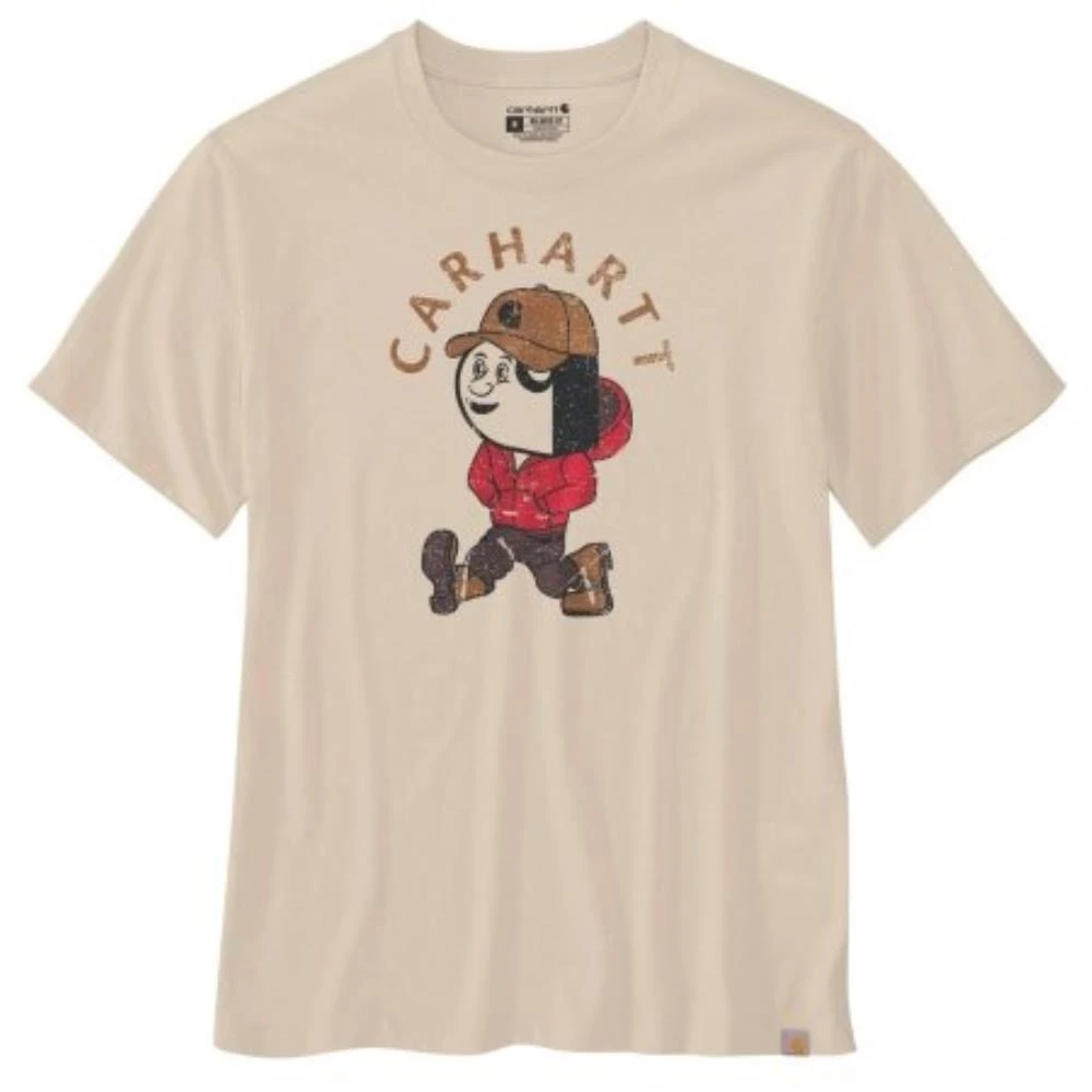 Carhartt grafisk t-shirt oat milk str. L Carhartt grafisk t-shirt oat milk str. L