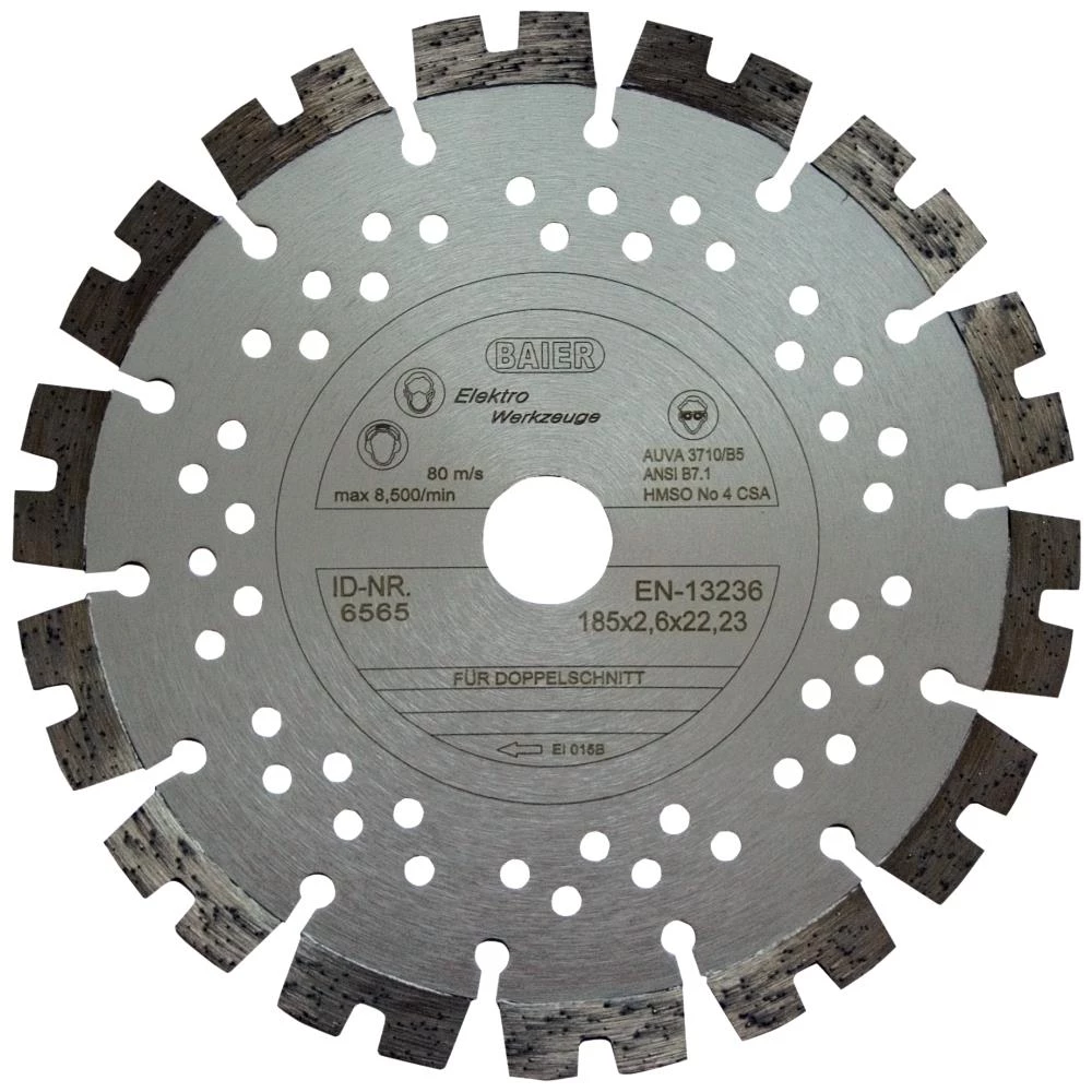 Baier diamantskæreskive allround ‘sølv’ 185mm Baier diamantskæreskive allround ‘sølv’ 185mm
