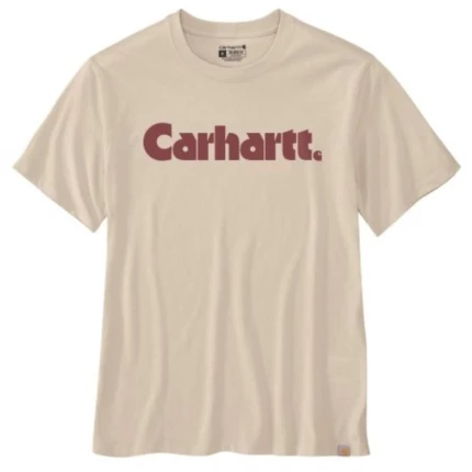 Carhartt logo t-shirt oat milk str. M Carhartt logo t-shirt oat milk str. M