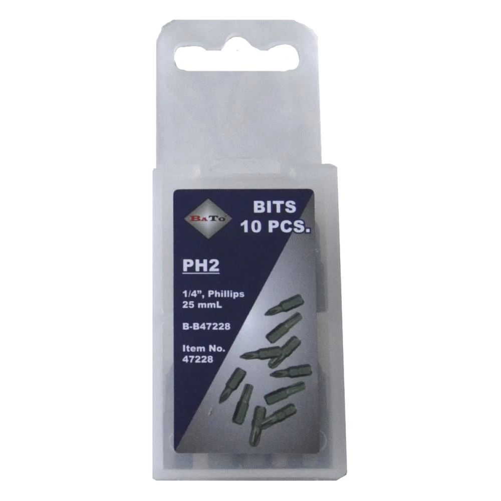 Bits 1/4″ PZ2 L:25 mm pk/10 Bits 1/4″ PZ2 L:25 mm pk/10