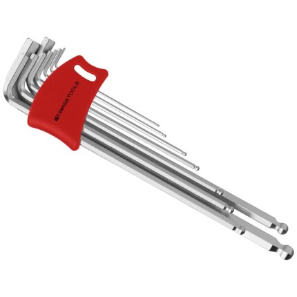 Stiftnøglesæt PB 212LDH lang m/kugle 1,5-10mm 9stk