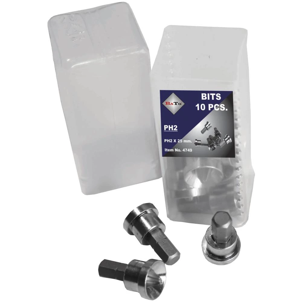 Bits 1/4″ PH2 m/dybdestop pk/10 Bits 1/4″ PH2 m/dybdestop pk/10