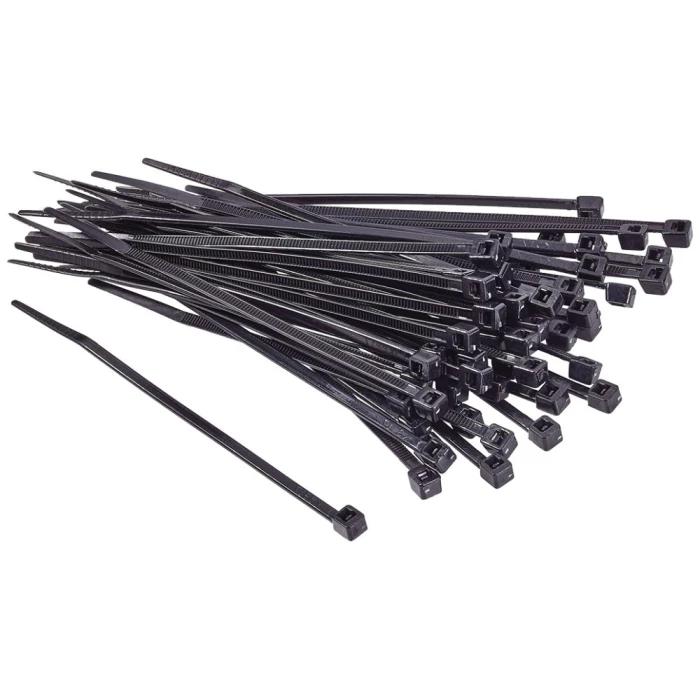 Kabelbinder sort nylon 3,6×200mm, 100stk