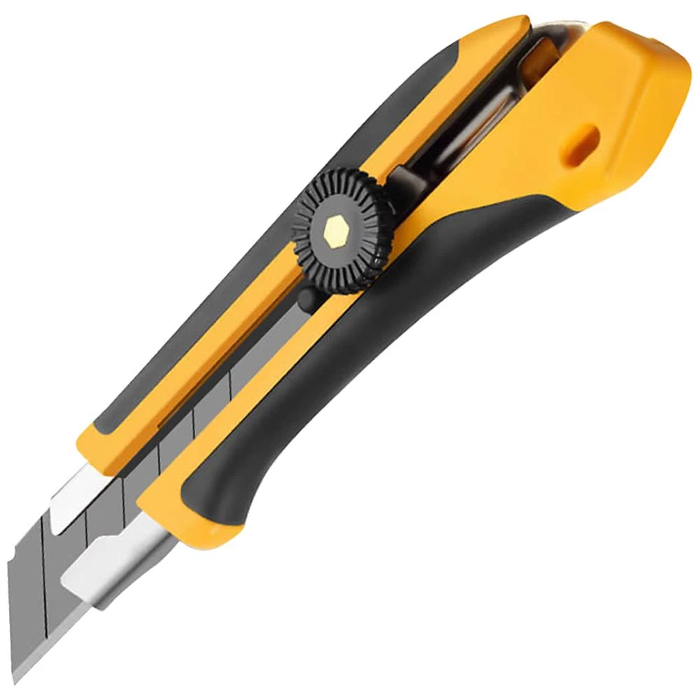 Hobbykniv B-CXH m/skruelås, 25mm knæk-af blad Hobbykniv B-CXH m/skruelås, 25mm knæk-af blad