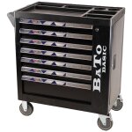 Bato Basic værktøjsvogn, 7 skuffer+skab, 231 dele Bato Basic værktøjsvogn, 7 skuffer+skab, 231 dele